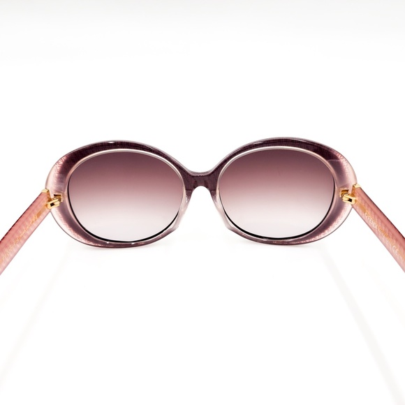 Fendi Oval Oversized Burgundy Logo Designer FF 7PHK8 Sunglasses - Picture 5 of 10